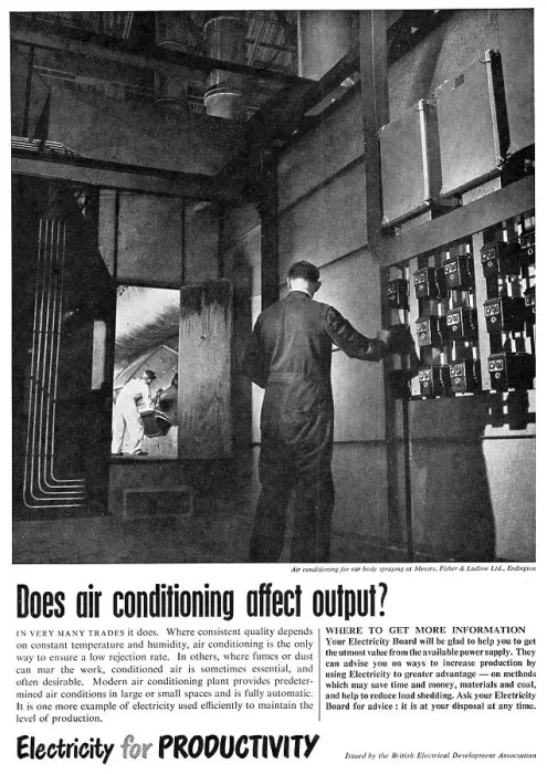 Framed Print : British Electrical Development Assn Electricity For Industry Framed Print : British Electrical Development Assn Electricity For Industry