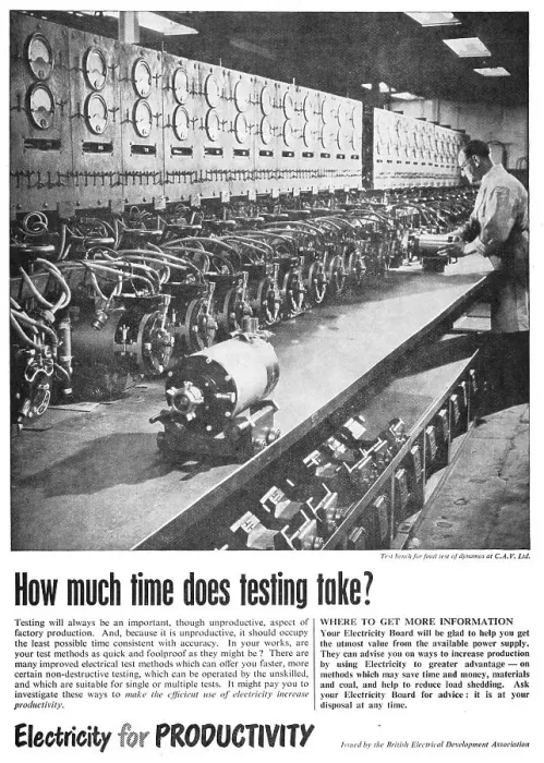 Framed Print : British Electrical Development Assn Electricity For Industry Framed Print : British Electrical Development Assn Electricity For Industry
