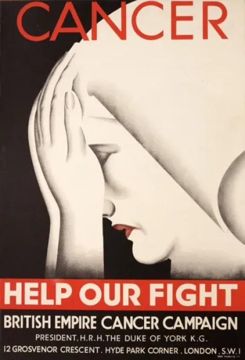 Framed Print : British Empire Cancer Campaign Poster Framed Print : British Empire Cancer Campaign Poster