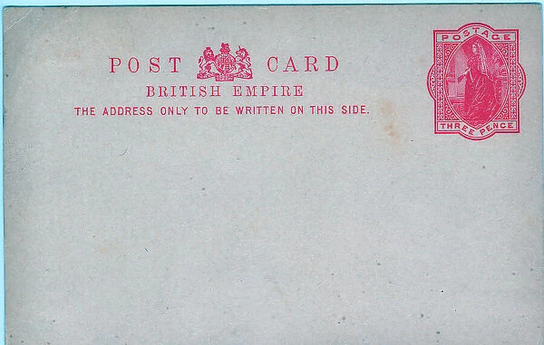 British Empire Postcard Carmine print