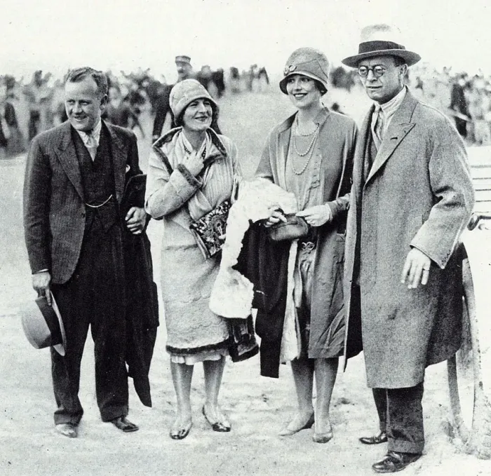 Framed Print : British entertainers fly into Deauville Framed Print : British entertainers fly into Deauville