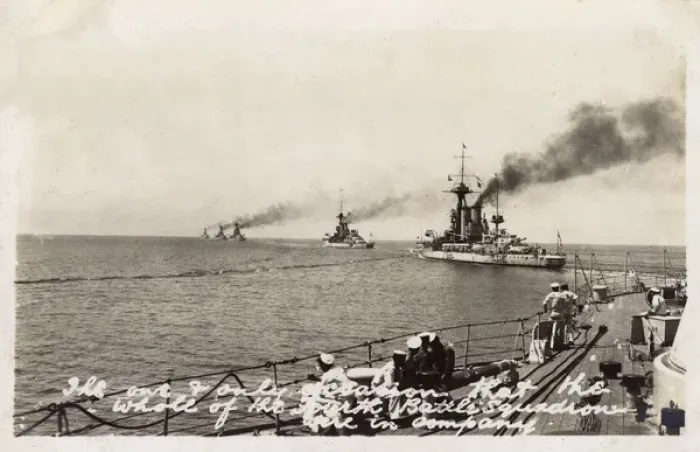 Framed Print : British Fleet - 4th Battle Squadron on Manoeuvres - 1923 Framed Print : British Fleet - 4th Battle Squadron on Manoeuvres - 1923