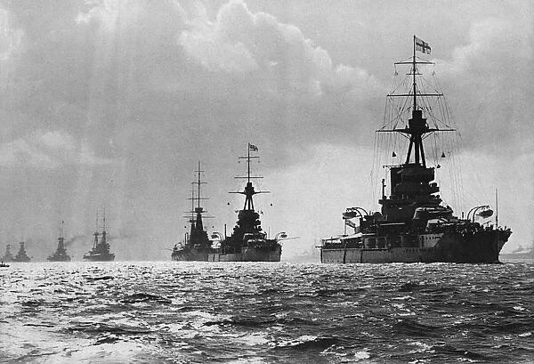 The British fleet at Spithead