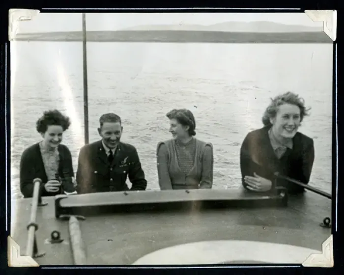 Framed Print : British forces colleagues at Scapa Flow, WW2 Framed Print : British forces colleagues at Scapa Flow, WW2