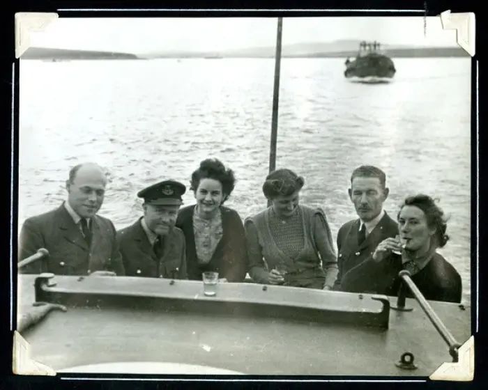 Framed Print : British forces colleagues at Scapa Flow, WW2 Framed Print : British forces colleagues at Scapa Flow, WW2