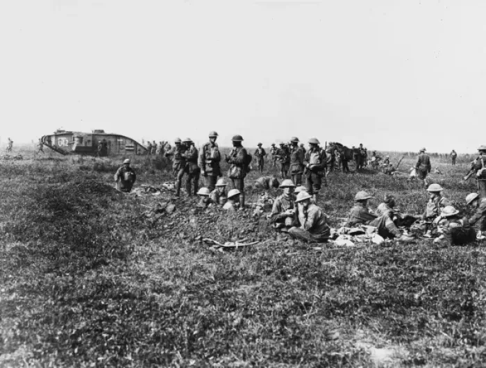 Framed Print : British front in France in 1918 Framed Print : British front in France in 1918