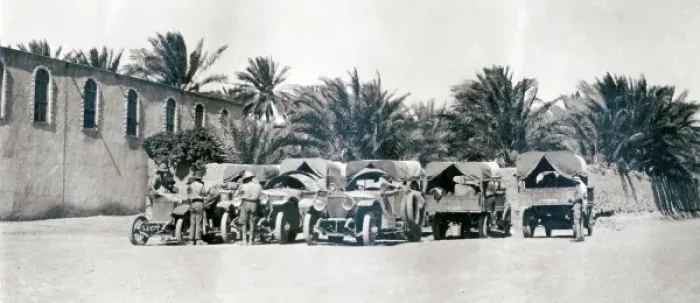 Framed Print : British ground support vehicles, Iraq
