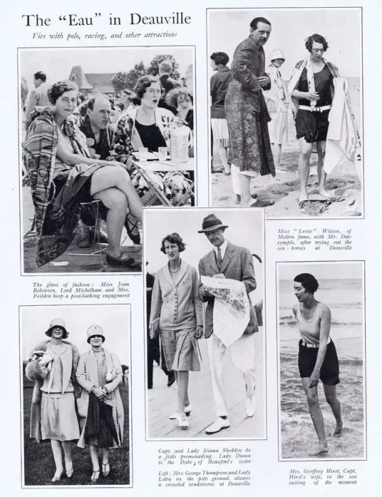 Framed Print : British high society at Deauville, 1927 Framed Print : British high society at Deauville, 1927