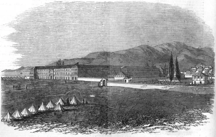 Framed Print : The British Hospital at Smyrna Framed Print : The British Hospital at Smyrna