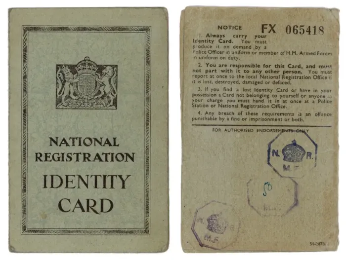 Framed Print : British Identity Cards 1 Framed Print : British Identity Cards 1