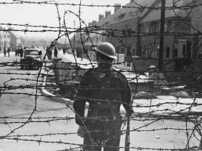 Framed Print : British internment camp WWII Framed Print : British internment camp WWII
