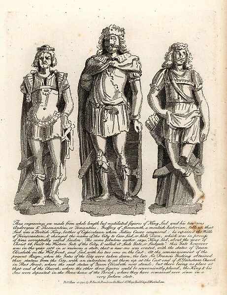 British King Lud and his sons Angrogeus and Theomantius