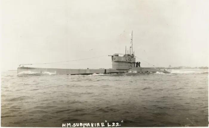 Framed Print : British L22 Submarine