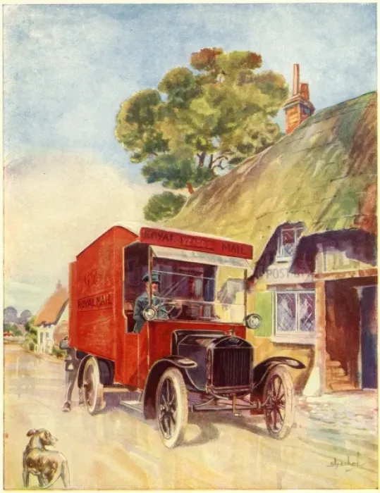 Framed Print : British Mail Van Framed Print : British Mail Van