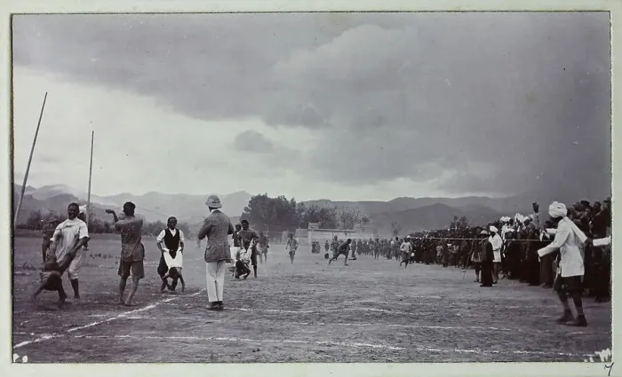 Framed Print : British Military Campaign to Tibet - Coronation Day sports Framed Print : British Military Campaign to Tibet - Coronation Day sports
