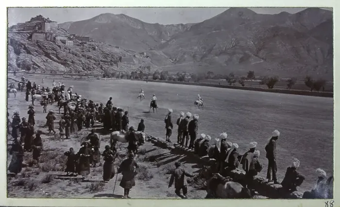 Framed Print : British Military Campaign to Tibet - polo at Gyantse Framed Print : British Military Campaign to Tibet - polo at Gyantse