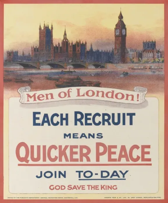 Framed Print : British Military Recruitment Poster, WW1 Framed Print : British Military Recruitment Poster, WW1