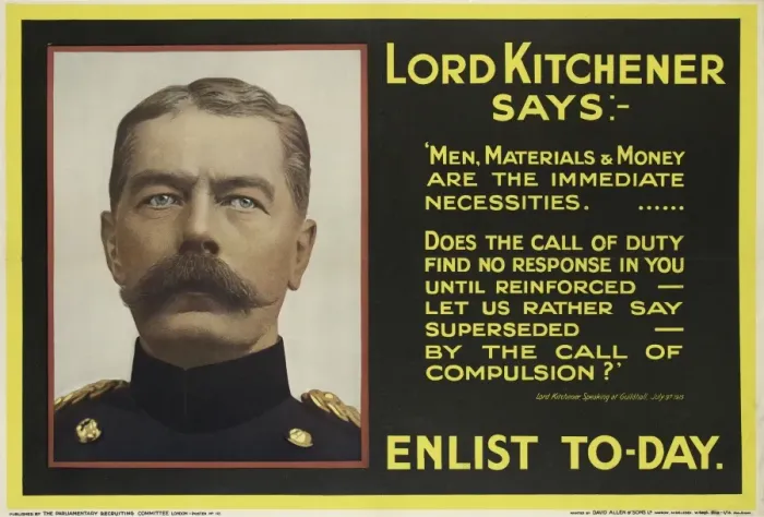 Framed Print : British Military Recruitment Poster, WW1 Framed Print : British Military Recruitment Poster, WW1