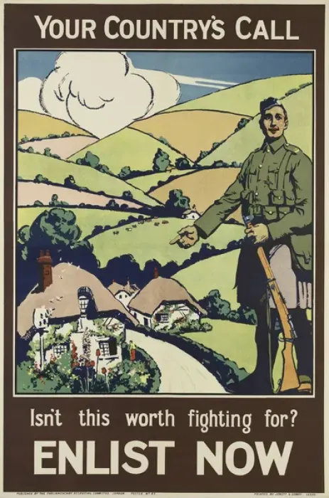 Framed Print : British Military Recruitment Poster, WW1 Framed Print : British Military Recruitment Poster, WW1