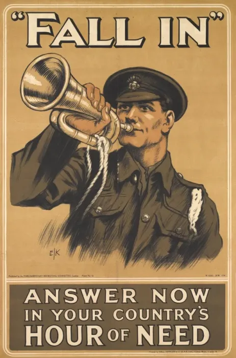 Framed Print : British Military Recruitment Poster, WW1 Framed Print : British Military Recruitment Poster, WW1
