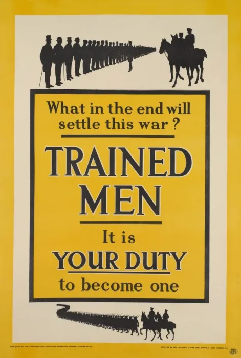 Framed Print : British Military Recruitment Poster, WW1 Framed Print : British Military Recruitment Poster, WW1