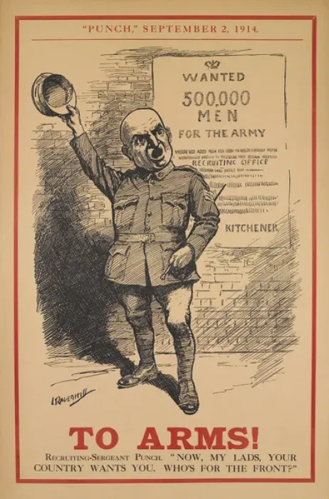 Framed Print : British Military Recruitment Poster, WW1 Framed Print : British Military Recruitment Poster, WW1