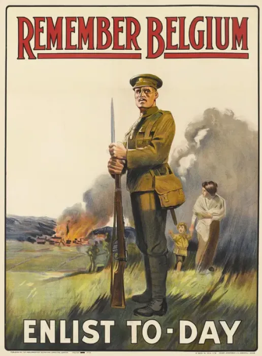 Framed Print : British Military Recruitment Poster, WW1 Framed Print : British Military Recruitment Poster, WW1