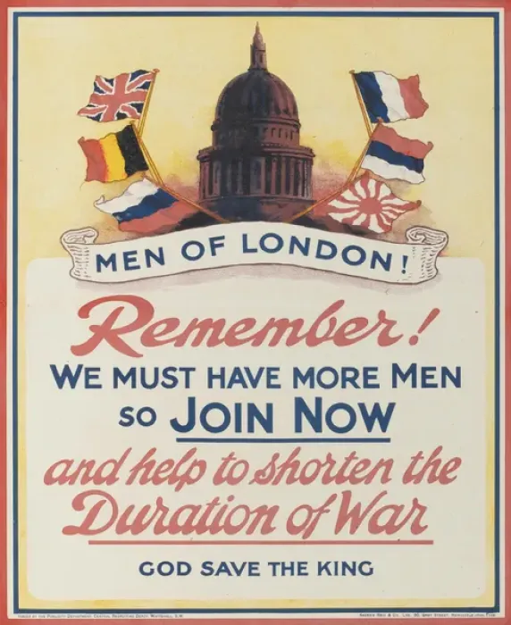 Framed Print : British Military Recruitment Poster, WW1 Framed Print : British Military Recruitment Poster, WW1