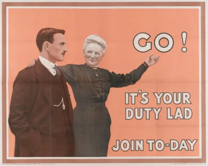 Framed Print : British Military Recruitment Poster, WW1 Framed Print : British Military Recruitment Poster, WW1