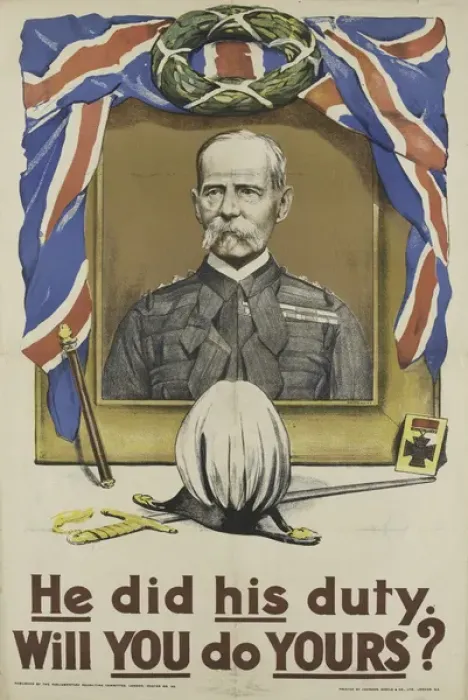 Framed Print : British Military Recruitment Poster, WW1 Framed Print : British Military Recruitment Poster, WW1