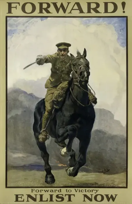 Framed Print : British Military Recruitment Poster, WW1