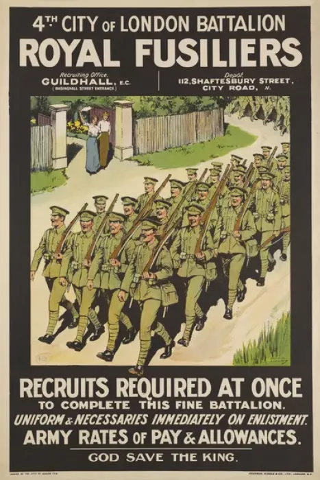 Framed Print : British Military Recruitment Poster, WW1 Framed Print : British Military Recruitment Poster, WW1