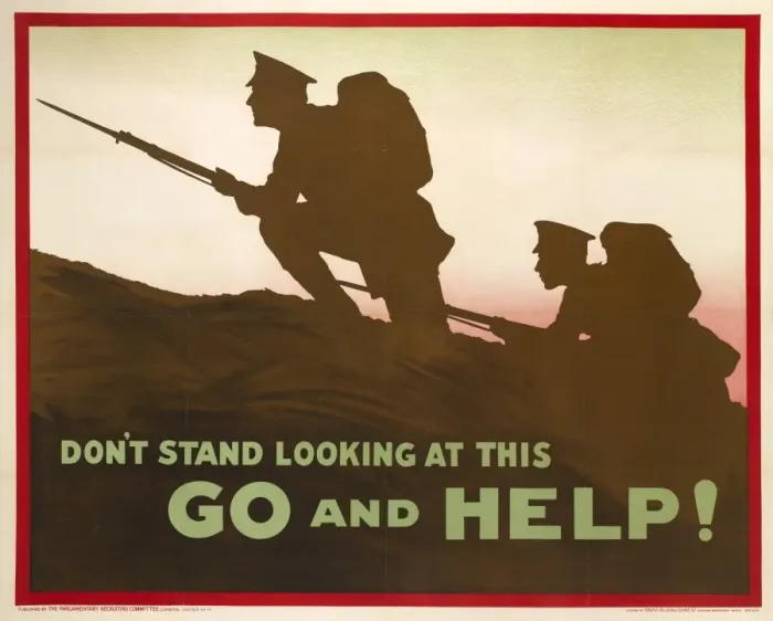 Framed Print : British Military Recruitment Poster, WW1 Framed Print : British Military Recruitment Poster, WW1
