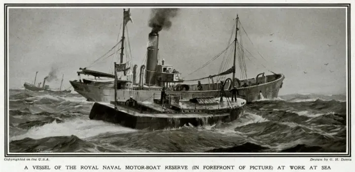 Framed Print : British motor boat reserve at sea by G. H. Davis Framed Print : British motor boat reserve at sea by G. H. Davis