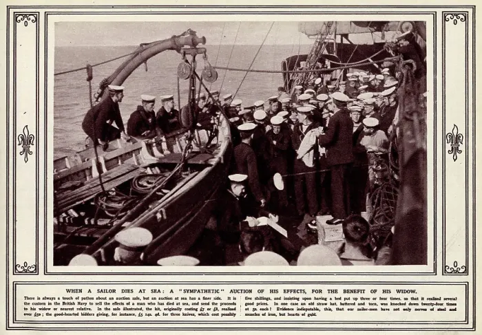 Framed Print : British Navy to sell the effects of the who has died at sea Framed Print : British Navy to sell the effects of the who has died at sea