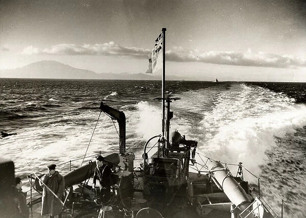 British Navy under White Ensign in Mediterranean, WW2