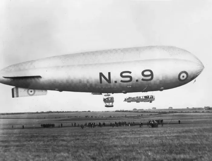 Framed Print : British NS9 airship, WW1 Framed Print : British NS9 airship, WW1