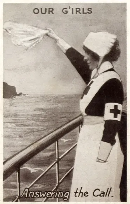 Framed Print : British Nurse off to the Western Front Framed Print : British Nurse off to the Western Front