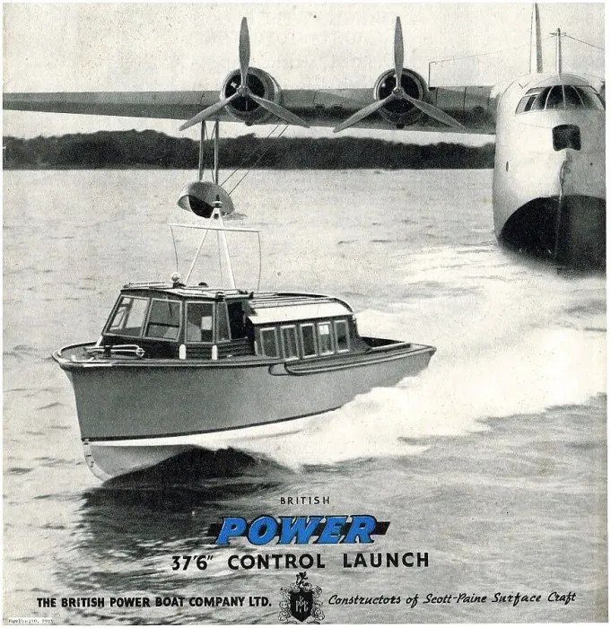Framed Print : The British Power Boat Company 37 Foot 6 Inch Control Launch Framed Print : The British Power Boat Company 37 Foot 6 Inch Control Launch