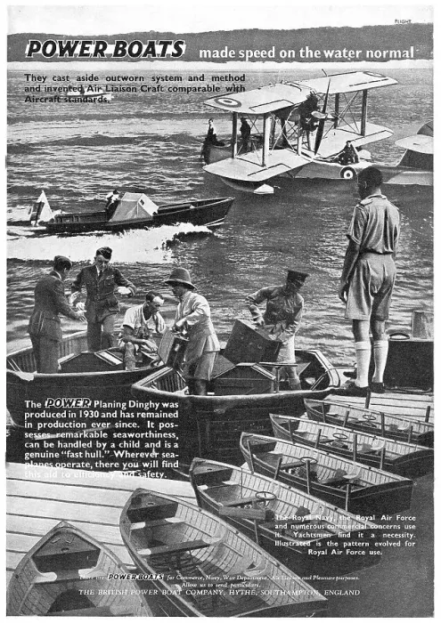 Framed Print : British Power Boat Company - Air Liaison Craft Framed Print : British Power Boat Company - Air Liaison Craft