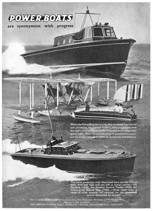 Framed Print : British Power Boat Company - Air Liaison Launches Framed Print : British Power Boat Company - Air Liaison Launches