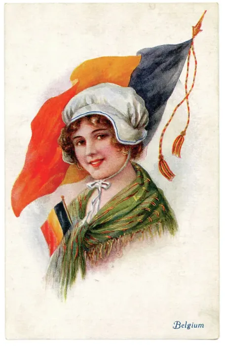 Framed Print : British propagand for Belgium Framed Print : British propagand for Belgium