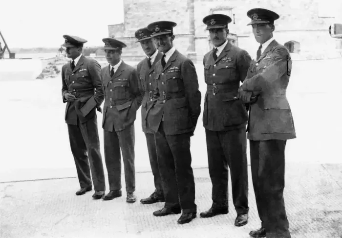 Framed Print : British RAF Pilot Posing During Training for the 1929 Sc? Framed Print : British RAF Pilot Posing During Training for the 1929 Sc?