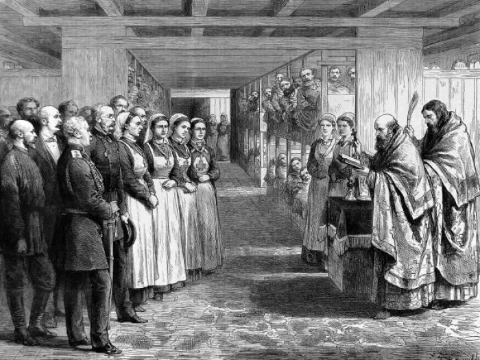 Framed Print : British Red Cross hospital Framed Print : British Red Cross hospital