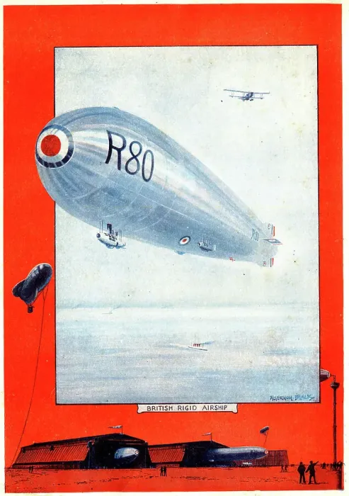 Framed Print : British Rigid Airship R80 Framed Print : British Rigid Airship R80