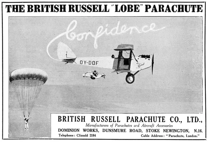 Framed Print : British Russell Lobe Parachutes Framed Print : British Russell Lobe Parachutes
