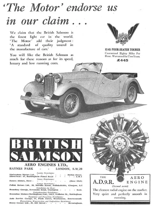 Framed Print : British Salmson 12-65 Four Seater Tourer Framed Print : British Salmson 12-65 Four Seater Tourer