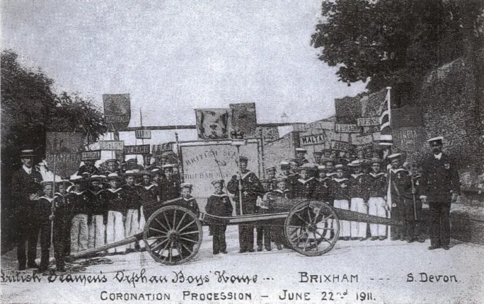 Framed Print : British Seamens Orphanage, Brixham - Coronation Procession Framed Print : British Seamens Orphanage, Brixham - Coronation Procession