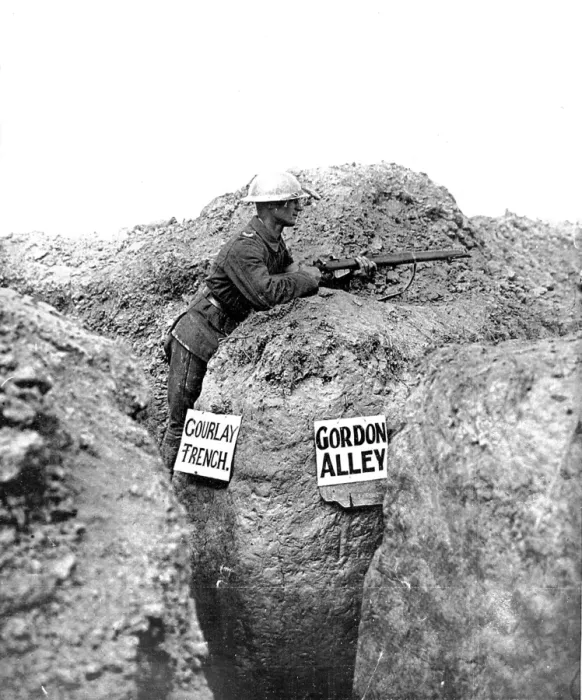 Framed Print : A British sentry on the Western Front Framed Print : A British sentry on the Western Front