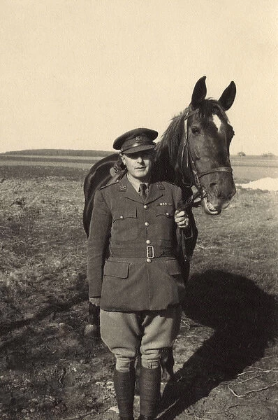 British soldier and horse, Braunschweig, Germany